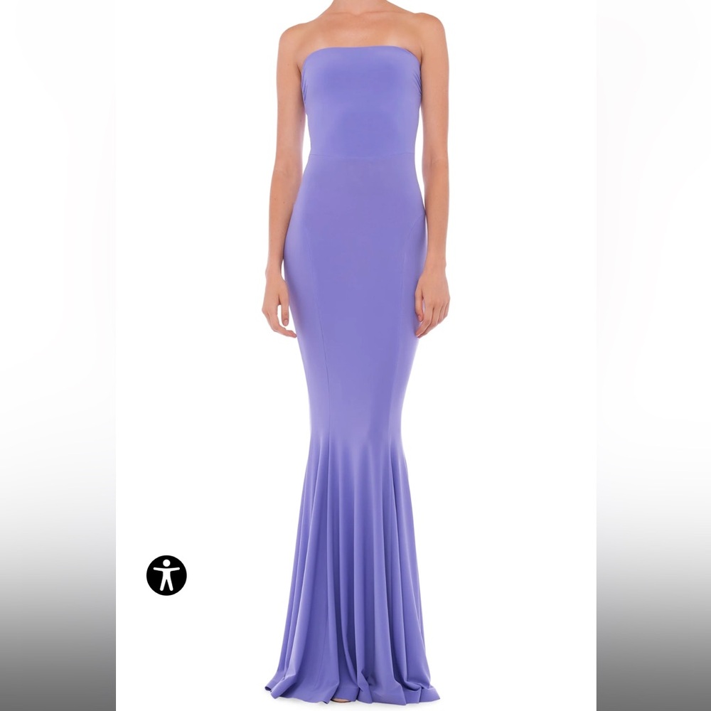 NORMA KAMALI STRAPLESS FISHTAIL GOWN